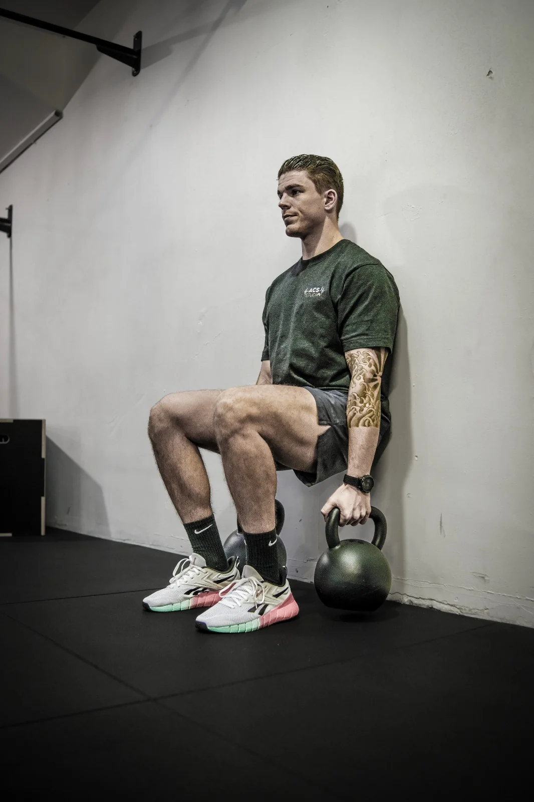 Travail isométrique de réathlétisation au studio ACS